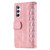 Samsung Galaxy A16 5G Grid Texture Zipper Leather Phone Case with Lanyard - Rose Gold Samsung Galaxy A16 5G Grid Texture Zipper Leather Phone Case with Lanyard - Rose Gold