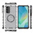 Samsung Galaxy A16 5G Honeycomb Magnetic Ring Shockproof Phone Case - Blue