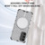Samsung Galaxy A16 5G Honeycomb Magnetic Ring Shockproof Phone Case - Red
