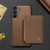 Samsung Galaxy A16 5G JEEHOOD J05 Business Magnetic Style RFID Leather Phone Case - Brown