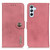 Samsung Galaxy A16 5G KHAZNEH Cowhide Texture Horizontal Flip Leather Phone Case - Pink Samsung Galaxy A16 5G KHAZNEH Cowhide Texture Horizontal Flip Leather Phone Case - Pink