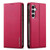 Samsung Galaxy A16 5G LC.IMEEKE L1 Series Frosted Fine Texture PU Phone Case - Red