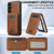 Samsung Galaxy A16 5G LC.IMEEKE L3 Series Detachable RFID Card Bag Magsafe Phone Case - Brown Samsung Galaxy A16 5G LC.IMEEKE L3 Series Detachable RFID Card Bag Magsafe Phone Case - Brown