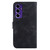 Samsung Galaxy A16 5G Lily Embossed Leather Phone Case - Black Samsung Galaxy A16 5G Lily Embossed Leather Phone Case - Black