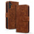 Samsung Galaxy A16 5G Mandala Embossed Dual-Fold Calf Leather Phone Case - Brown