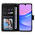 Samsung Galaxy A16 5G Marble Bronzing Stitching Leather Phone Case - Black