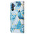 Samsung Galaxy A16 5G Marble Bronzing Stitching Leather Phone Case - Blue