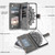 Samsung Galaxy A16 5G Multi-Card Totem Zipper Leather Phone Case - Grey