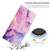 Samsung Galaxy A16 5G Painted Marble Pattern Leather Phone Case - Purple