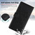 Samsung Galaxy A16 5G Peony Flowers Imprint Leather Phone Case - Black