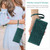 Samsung Galaxy A16 5G Peony Flowers Imprint Leather Phone Case - Green