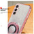 Samsung Galaxy A16 5G Plated Gradient Glitter Round Holder TPU Phone Case - Pink