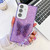 Samsung Galaxy A16 5G Plating Glitter Lens Film Texture Butterfly Holder Wristband Phone Case - Purple Shell Pattern