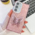Samsung Galaxy A16 5G Plating Glitter Texture Butterfly Holder TPU Phone Case with Lens Film - Pink Shell Pattern