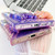 Samsung Galaxy A16 5G Plating Glitter Texture Butterfly Holder TPU Phone Case with Lens Film - Pink Water Ripples
