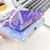 Samsung Galaxy A16 5G Plating Glitter Texture Chain Wristband TPU Phone Case with Lens Film - Purple Wrinkles