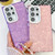 Samsung Galaxy A16 5G Plating Glitter Texture Chain Wristband TPU Phone Case with Lens Film - White Shell Pattern
