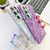 Samsung Galaxy A16 5G Plating Glitter Texture Chain Wristband TPU Phone Case with Lens Film - White Shell Pattern