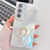 Samsung Galaxy A16 5G Plating Glitter Texture Ring Holder TPU Phone Case with Lens Film - White Tinfoil Texture