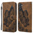 Samsung Galaxy A16 5G Retro Skin Feel Butterflies Embossing Horizontal Flip Leather Phone Case - Brown