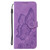 Samsung Galaxy A16 5G Retro Skin Feel Butterflies Embossing Horizontal Flip Leather Phone Case - Purple