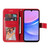 Samsung Galaxy A16 5G Seven-petal Flowers Embossing Leather Phone Case - Red