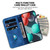 Samsung Galaxy A16 5G Seven-shaped Embossed Leather Phone Case - Blue
