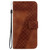 Samsung Galaxy A16 5G Seven-shaped Embossed Leather Phone Case - Brown