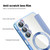 Samsung Galaxy A16 5G Shield MagSafe RFID Anti-theft Leather Phone Case - Blue