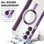 Samsung Galaxy A16 5G Shield MagSafe RFID Anti-theft Leather Phone Case - Purple