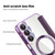 Samsung Galaxy A16 5G Shield MagSafe RFID Anti-theft Rhombus Leather Phone Case - Purple