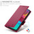 Samsung Galaxy A16 5G Side Buckle Magnetic Frosted Leather Phone Case - Wine Red
