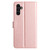 Samsung Galaxy A16 5G Silk Texture Horizontal Flip Leather Phone Case - Rose Gold