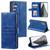 Samsung Galaxy A16 5G Simple 6-Card Wallet Leather Phone Case - Blue Samsung Galaxy A16 5G Simple 6-Card Wallet Leather Phone Case - Blue