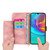 Samsung Galaxy A16 5G Skin Feel Flowers Embossed Wallet Leather Phone Case - Pink Samsung Galaxy A16 5G Skin Feel Flowers Embossed Wallet Leather Phone Case - Pink