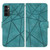 Samsung Galaxy A16 5G Skin Feel Geometric Lines Leather Phone Case - Green