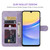 Samsung Galaxy A16 5G Skin Feel Geometric Lines Leather Phone Case - Purple Samsung Galaxy A16 5G Skin Feel Geometric Lines Leather Phone Case - Purple