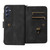 Samsung Galaxy A16 5G Skin Feel Multi Card Slots Zipper Wallet Leather Phone Case - Black