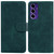 Samsung Galaxy A16 5G Skin Feel Pure Color Flip Leather Phone Case - Green