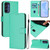 Samsung Galaxy A16 5G Skin Feel Solid Color Leather Phone Case with Lanyard - Green