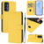 Samsung Galaxy A16 5G Skin Feel Solid Color Leather Phone Case with Lanyard - Lemon Yellow