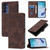Samsung Galaxy A16 5G Skin-feel Embossed Leather Phone Case - Brown