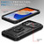 Samsung Galaxy A16 5G Sliding Camshield TPU + PC Phone Case with Holder - Black