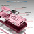 Samsung Galaxy A16 5G Sliding Camshield TPU + PC Phone Case with Holder - Pink+Rose Red