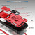 Samsung Galaxy A16 5G Sliding Camshield TPU + PC Phone Case with Holder - Red+Black