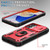 Samsung Galaxy A16 5G Sliding Camshield TPU + PC Phone Case with Holder - Red+Black