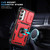 Samsung Galaxy A16 5G Sliding Camshield TPU + PC Phone Case with Holder - Red+Black