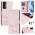 Samsung Galaxy A16 5G Smile Embossing RFID Leather Phone Case - Pink
