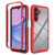 Samsung Galaxy A16 5G Starry Sky Solid Color Shockproof TPU Clear PC Phone Case - Red