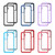 Samsung Galaxy A16 5G Starry Sky Solid Color Shockproof TPU Clear PC Phone Case - Red